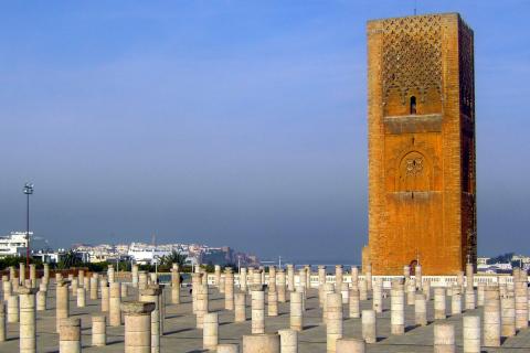 Hassan tower rabat morocco