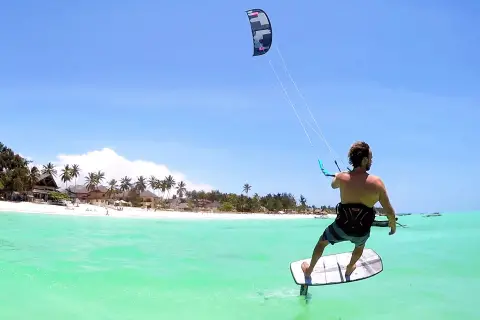kite surfing in zanzibar