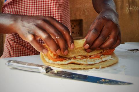 uganda rolex street food